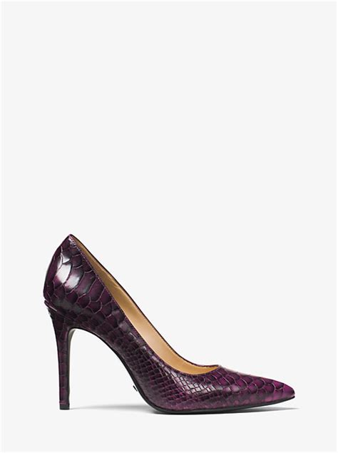 michael kors claire leather pump|Claire Embossed.